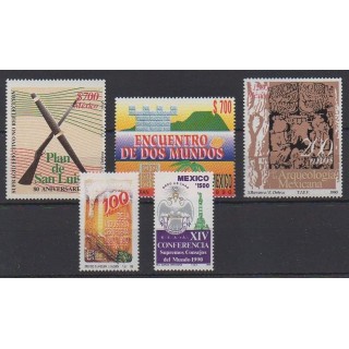 Buy this set of stamps of Mexico of the year 1990 (Nb 1338/1342).