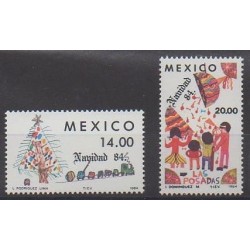 Mexico - 1984 - Nb 1062/1063 - Christmas - Children's drawings
