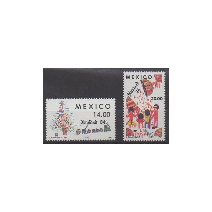 Buy this set of stamps of Mexico of the year 1984 (Nb 1062/1063).