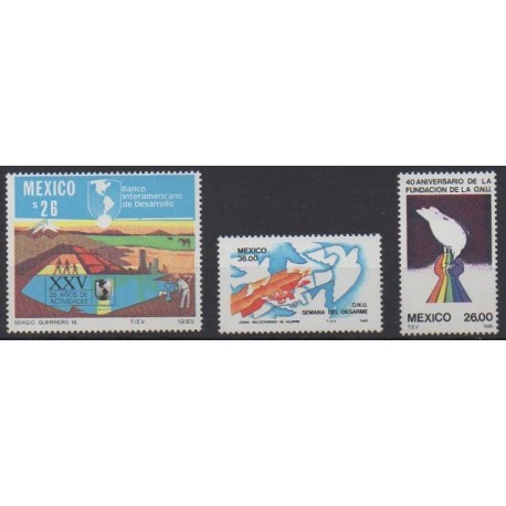 Mexico - 1985 - Nb 1124/1126