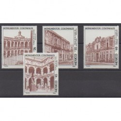 Mexico - 1985 - Nb 1140/1143 - Monuments