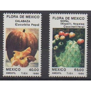 Acheter cette série de timbres du Mexique de l'année 1986 (No 1147/1148).