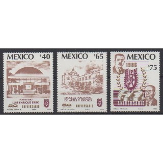 Acheter cette série de timbres du Mexique de l'année 1986 (No 1144/1146).
