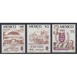 Mexico - 1986 - Nb 1144/1146 - Science