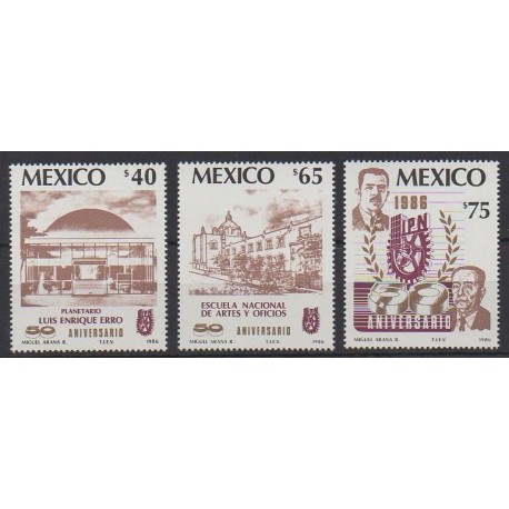 Mexico - 1986 - Nb 1144/1146 - Science