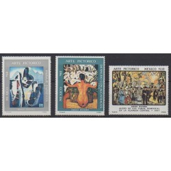 Mexico - 1986 - Nb 1163/1165 - Paintings