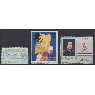 Buy this set of stamps of Mexico of the year 1987 (Nb 1191/1193).
