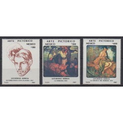 Mexique - 1987 - No 1194/1196 - Peinture