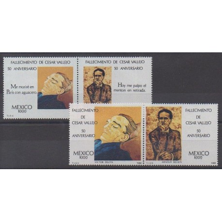 Mexique - 1988 - No 1228/1231 - Peinture