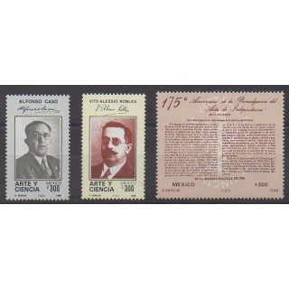 Acheter cette série de timbres du Mexique de l'année 1988 (No 1265/1267).
