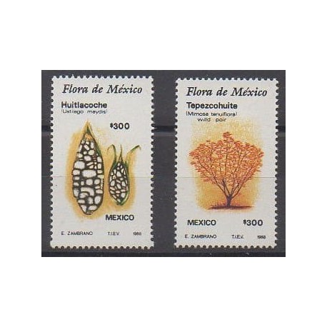 Mexique - 1988 - No 1274/1275 - Arbres