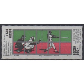 Buy this set of stamps of Mexico of the year 1989 (Nb 1287/1288).