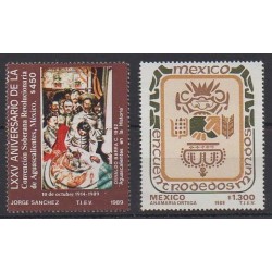 Mexique - 1989 - No 1299/1300 - Histoire