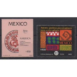 Mexico - 1989 - Nb 1301/1302 - Various Historics Themes