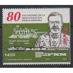 Mexico - 1989 - Nb 1309 - Trains