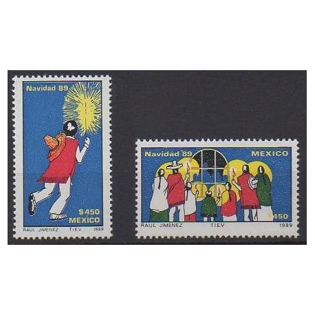Mexique - 1989 - No 1307/1308 - Noël