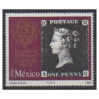 Buy this stamp of Mexico of the year 1990 (Nb 1319).