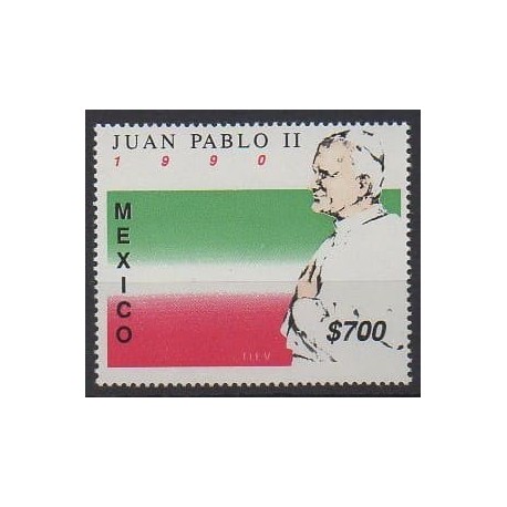 Mexique - 1990 - No 1318 - Papauté