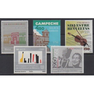 Buy this set of stamps of Mexico of the year 1990 (Nb 1333/1337).