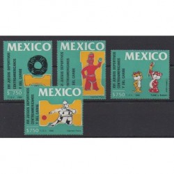 Mexico - 1990 - Nb 1343/1346 - Various sports