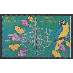 Mexico - 1991 - Nb 1357/1358 - Various Historics Themes - Boats