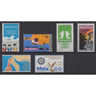 Acheter cette série de timbres du Mexique de l'année 1991 (No 1360/1365).