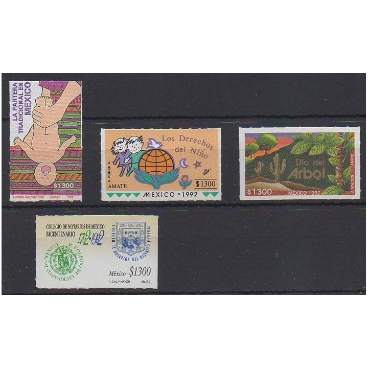 Buy this set of stamps of Mexico of the year 1992 (Nb 1427/1430).