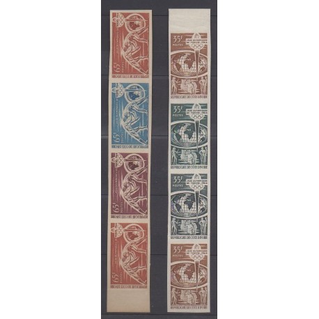 Ivory Coast - 1964 - Nb 225/226 - Essais de couleur - Summer Olympics