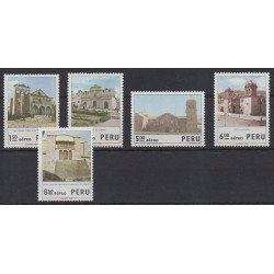 Peru - 1974 - Nb PA383/PA387 - Architecture