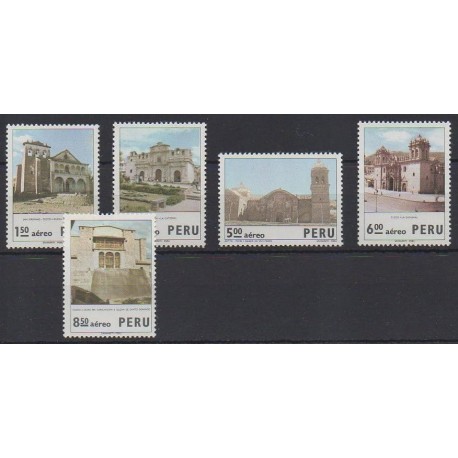 Peru - 1974 - Nb PA383/PA387 - Architecture