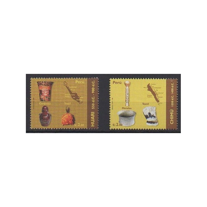 Buy this set of stamps of Peru of the year 2009 (Nb 1821/1822).