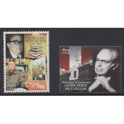 Pérou - 2010 - No 1855/1856 - Célébrités