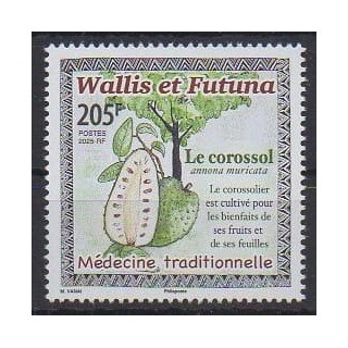 Buy this stamp of Wallis et Futuna of the year 2025 (Le corossol).