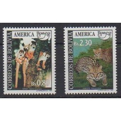 Bolivie - 1993 - No 836/837 - Mammifères