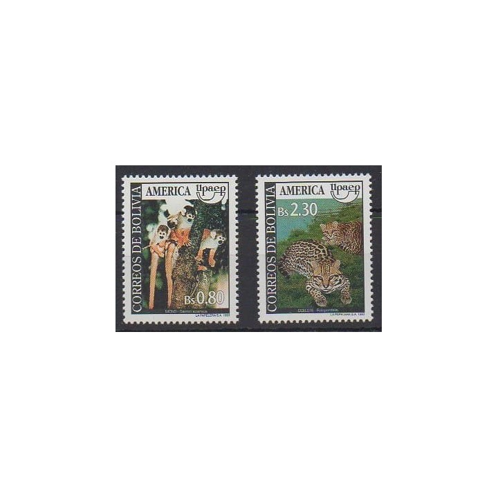 Acheter cette série de timbres de Bolivie de l'année 1993 (No 836/837).