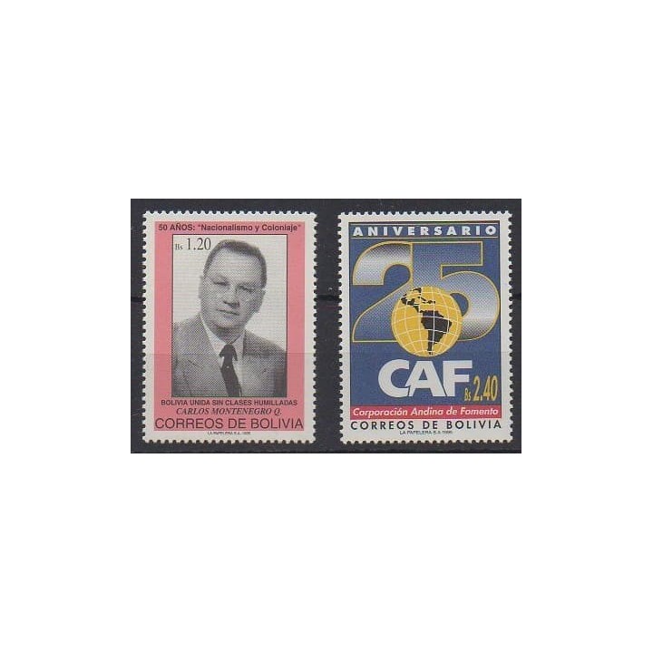 Buy this set of stamps of Bolivia of the year 1995 (Nb 891/892).