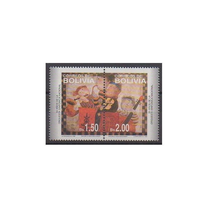 Buy this set of stamps of Bolivia of the year 1996 (Nb 929/930).