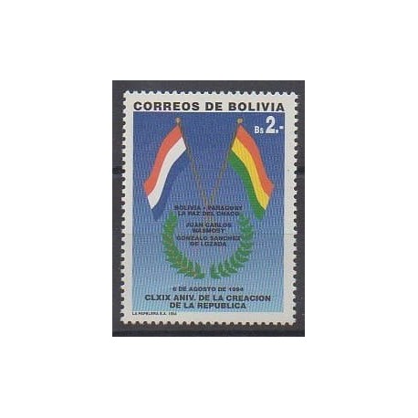 Bolivia - 1995 - Nb 895 - Various Historics Themes - Flags