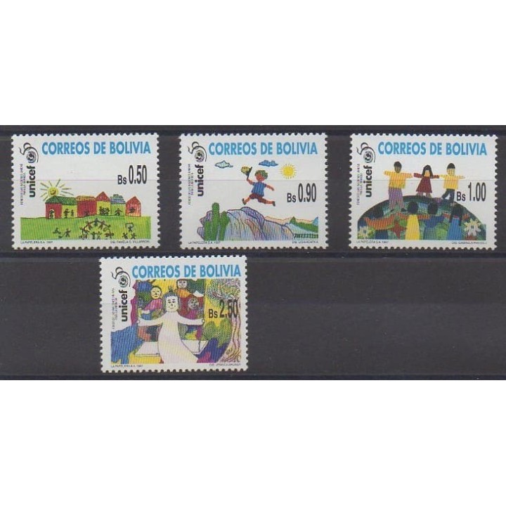 Acheter cette série de timbres de Bolivie de l'année 1997 (No 651/654).