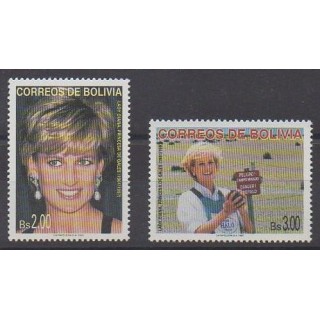 Buy this set of stamps of Bolivia of the year 1997 (Nb 968/969).