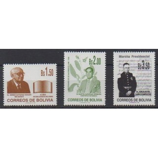 Acheter cette série de timbres de Bolivie de l'année 1998 (No 976/978).