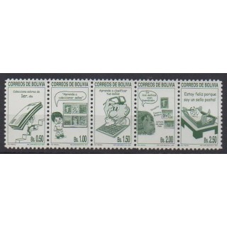 Acheter cette série de timbres de Bolivie de l'année 2001 (No 1070/1074).