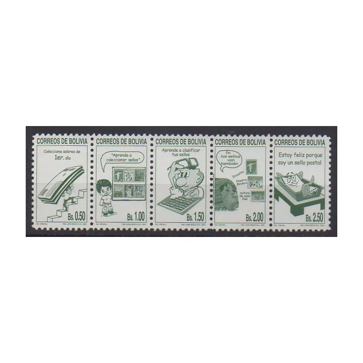 Buy this set of stamps of Bolivia of the year 2001 (Nb 1070/1074).