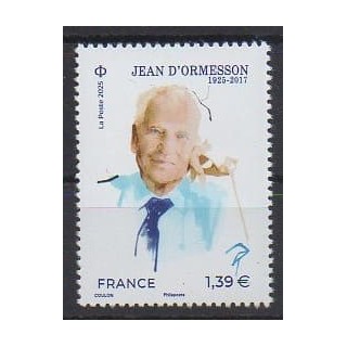 Acheter ce timbre de France de l'année 2025 (Jean d'Ormesson).