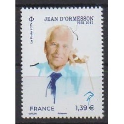 France - Poste - 2025 - Jean d'Ormesson - Littérature
