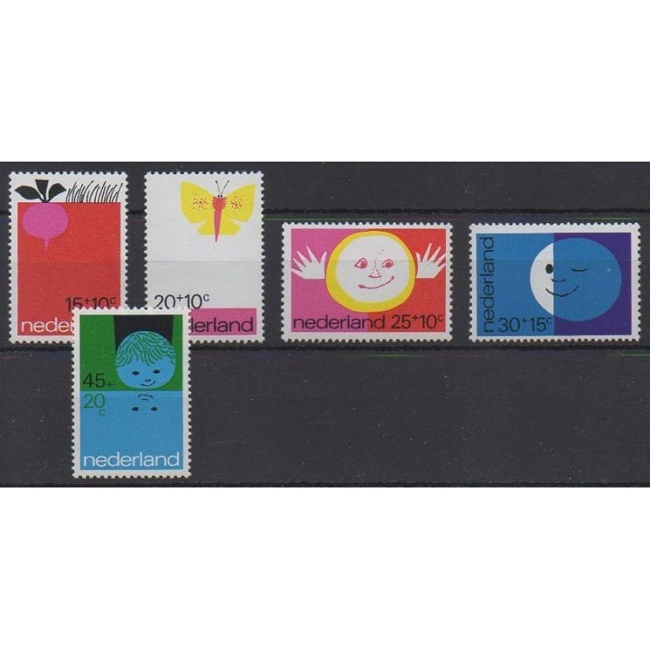 Acheter cette série de timbres des Pays-Bas de l'année 1971 (No 938/942).