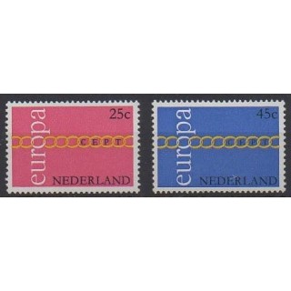 Acheter cette série de timbres des Pays-Bas de l'année 1971 (No 932/933).