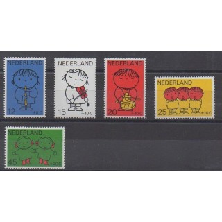 Acheter cette série de timbres des Pays-Bas de l'année 1969 (No 900/904).