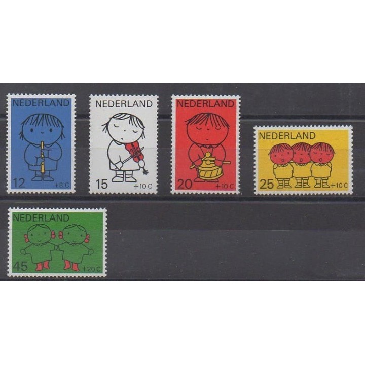 Acheter cette série de timbres des Pays-Bas de l'année 1969 (No 900/904).