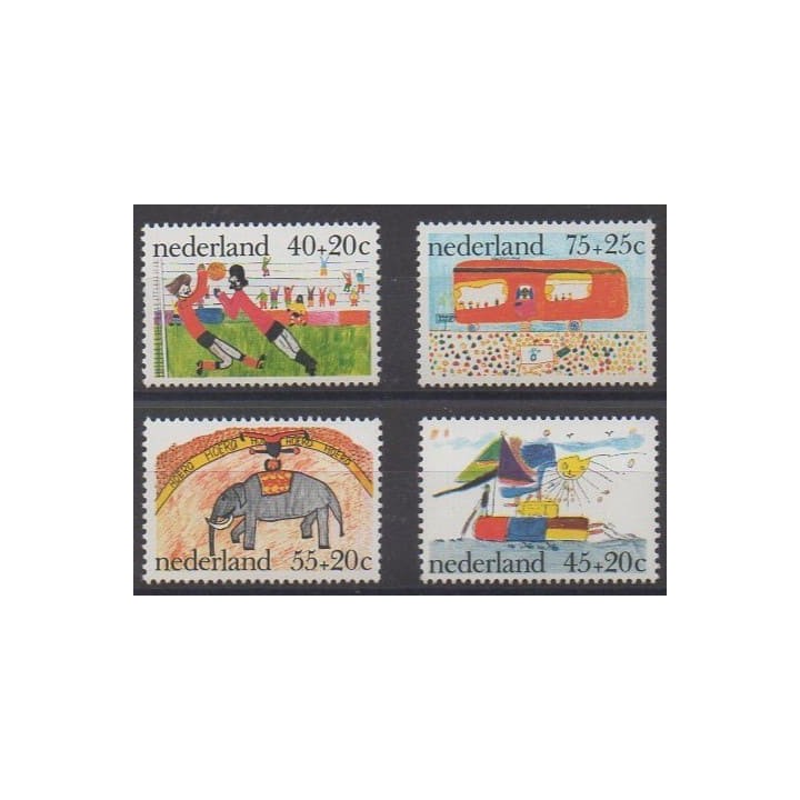 Acheter cette série de timbres des Pays-Bas de l'année 1976 (No 1059/1062).